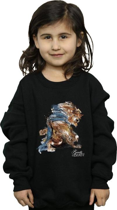 Produktbild Disney Beauty And The Beast Beast Sketch Sweatshirt Mädchen (140, 146)