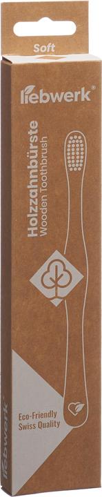 Liebwerk Holzzahnbürste Soft Leaf (Weich, 1 x)