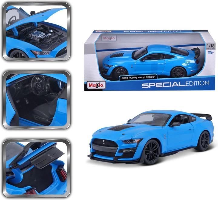 Produktbild Maisto Mustang Shelby GT500 2020 1/18 blue