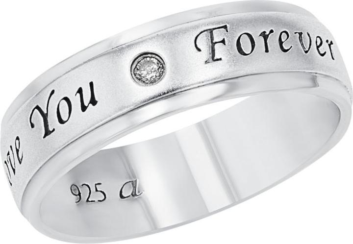 Produktbild Amor Ringe für Damen und Herren, Unisex, 925 Sterling Silber, Zirkonia synth. (60, 925 Silber)