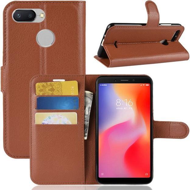 Produktbild MU Classic Litchi Leder Bookcover Series (Xiaomi Redmi 6)