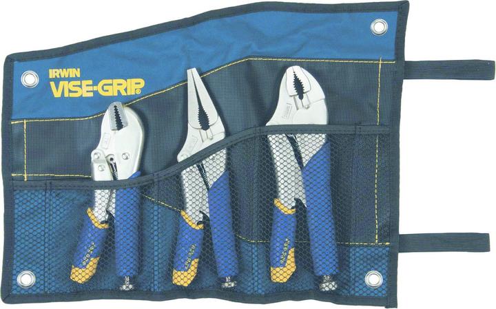 Actual product image Irwin Locking pliers set fast release 3piece in roll pouch