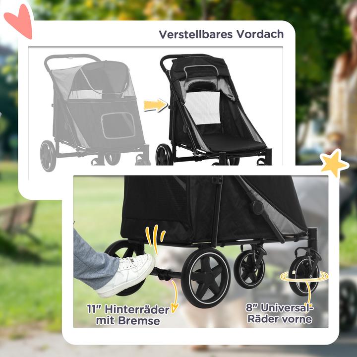 Image du produit PawHut Poussette pour chien avec deux lignes de sécurité (Chien)