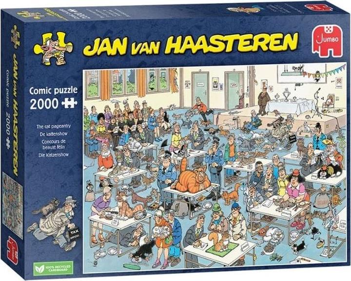 Image du produit Jumbo Jan van Haasteren, Kattenshow -palapeli, 2000 palaa (2000 pièces)