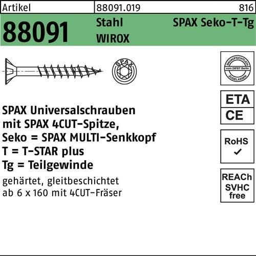 Energy Label Spax Universal screws 4 x 30 mm, 200 pieces (200 Screws per piece)