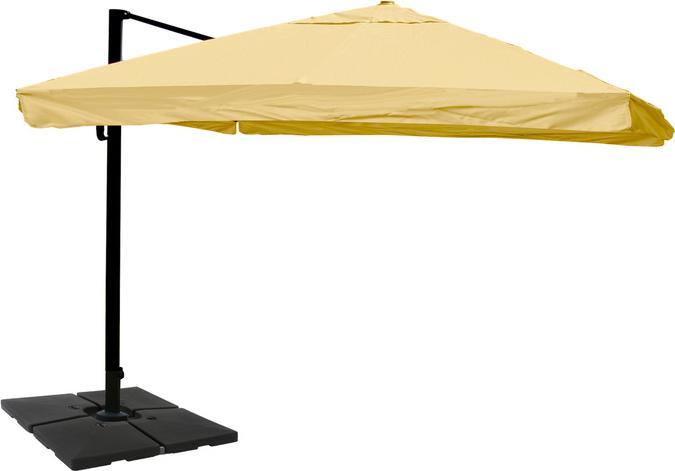 Image du produit Mendler Parasol de signalisation pour la restauration, 3x4m (Ø5m) polyester alu/acier 26kg, Flap, crème (3 m)