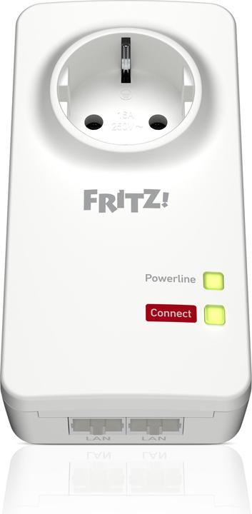 Produktbild AVM POWERLINE FRITZ!1200E WLAN 1200MBIT 2PZ (1200 Mbit/s)
