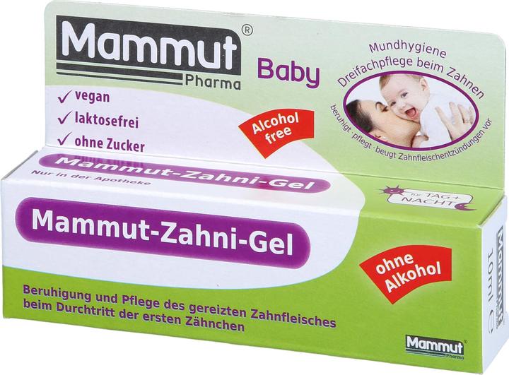Immagine prodotto Mammut Gel per dentizione per bambini a tripla cura, 10 ml Gel (1 x, 10 ml)