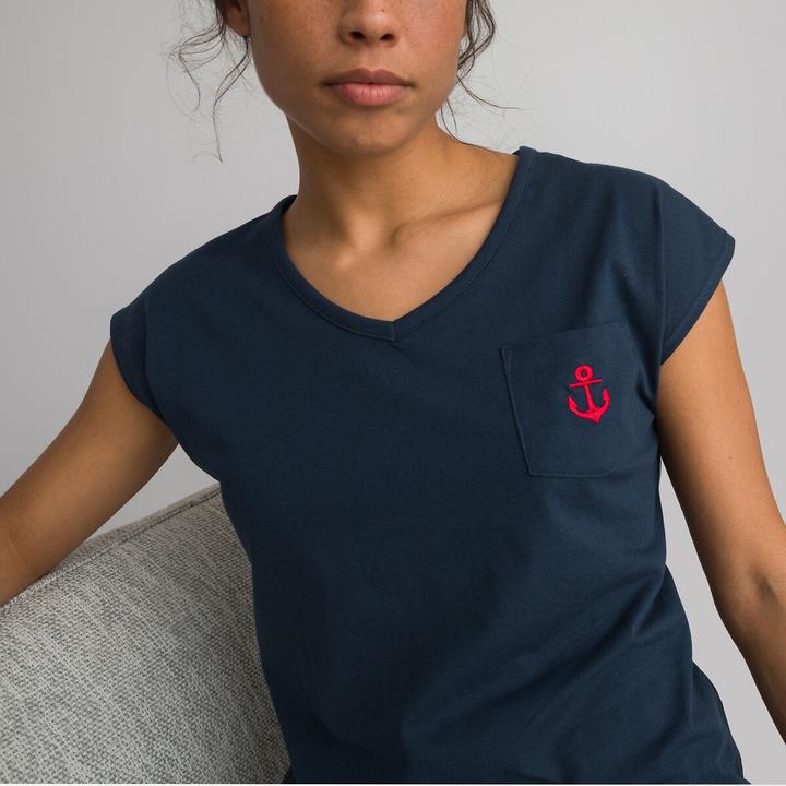 Image du produit La Redoute Collections Pyjama court en jersey de coton (42)