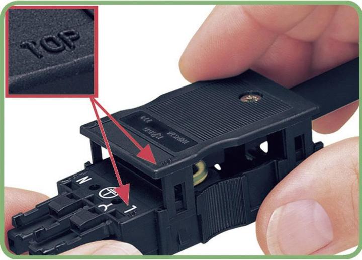 Actual product image Wago 770-115/K010-165 Mains connector WINSTA MIDI plug, straight Total poles