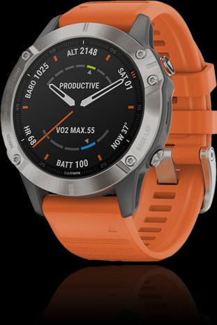 Actual product image Garmin Fenix 6 Sapphire Titanium (47 mm)