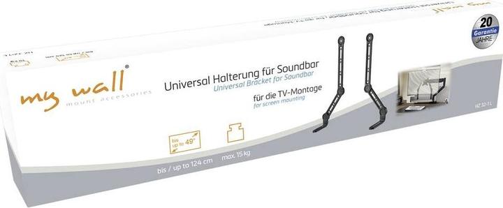 Produktbild myWall HZ32-1L Soundbar-Halterung (1 Stk., Wandmontage, Schwenkbar, Neigbar)