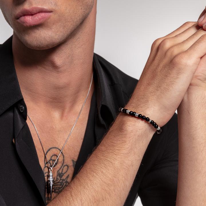 Actual product image Thomas Sabo Bracelet Talisman black (17 cm, 925 silver)