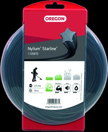 Immagine prodotto Oregon Filo Nylium Starline 2,7 mm x 70 m (Pioniere delle erbacce, Ricambi per macchine da giardino)