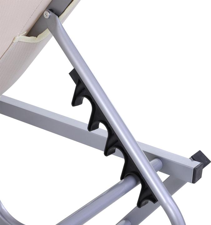Actual product image Outsunny Sun lounger with adjustable backrest (188 cm)