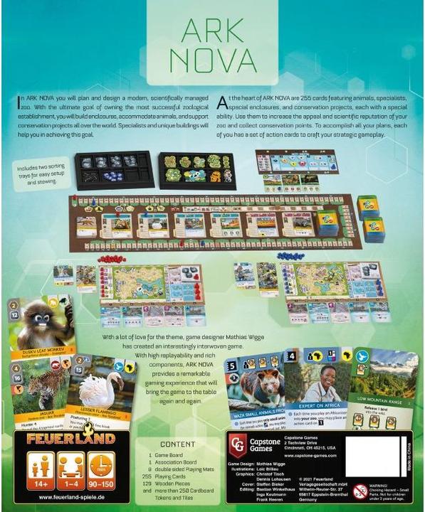 Produktbild Feuerland Ark Nova (Englisch)