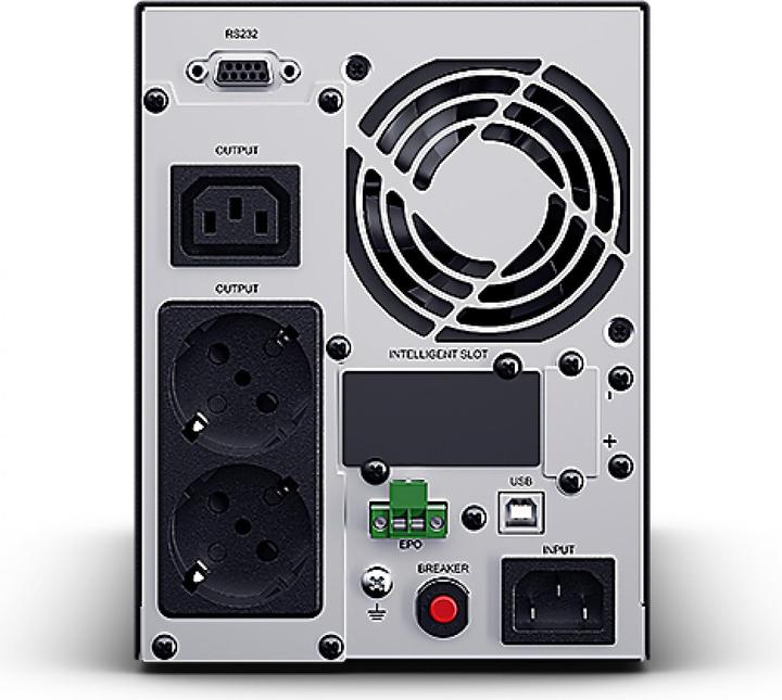 Actual product image Cyberpower OLS1000EA-DE Double conversion UPS 1000VA/900W LCD SNMP Slot german software VMWARE ready (1000 VA, 900 W, Online double converter UPS)