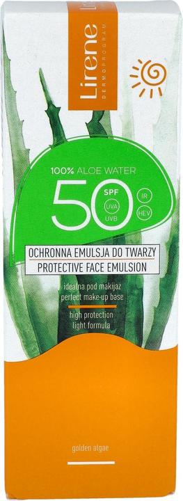 Produktbild Lirene Sun Protective Face Lotion With Aloe Vera Spf50 50Ml (Sonnencreme Gesicht, SPF 50, 50 ml)