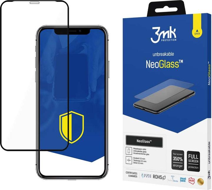 Immagine prodotto 3MK NeoGlass for iPhone X / XS black frame (1 Pezzo/i, Apple iPhone X)
