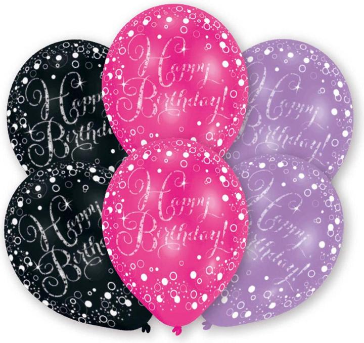 Pink, Black, Purple