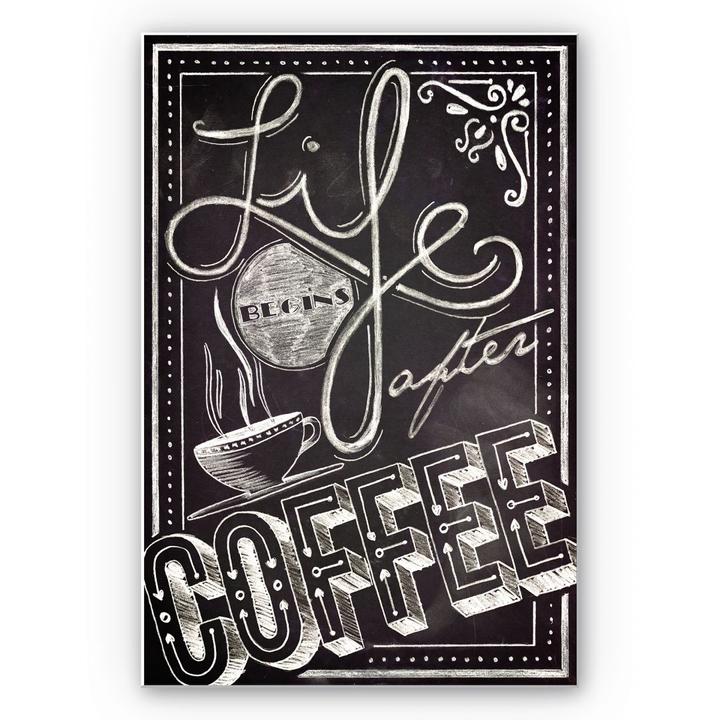 Produktbild Trenddeko Life begins after Coffee (30 x 45 cm)