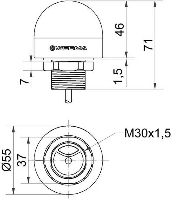 Image du produit Werma Ronfleur clignotant Multicolore