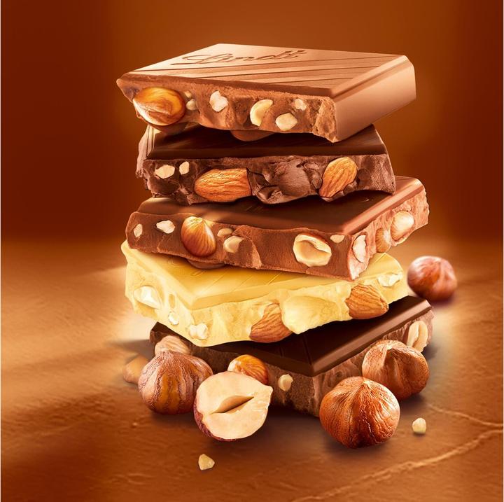 Actual product image Lindt Les Grandes Dark Nut Chocolate Bar (150 g)