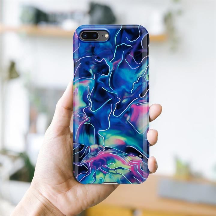 Actual product image Cadorabo IMD TPU Colorful Marble Cover (Apple iPhone 7 Plus, Apple iPhone 7s Plus, Apple iPhone 8 Plus)