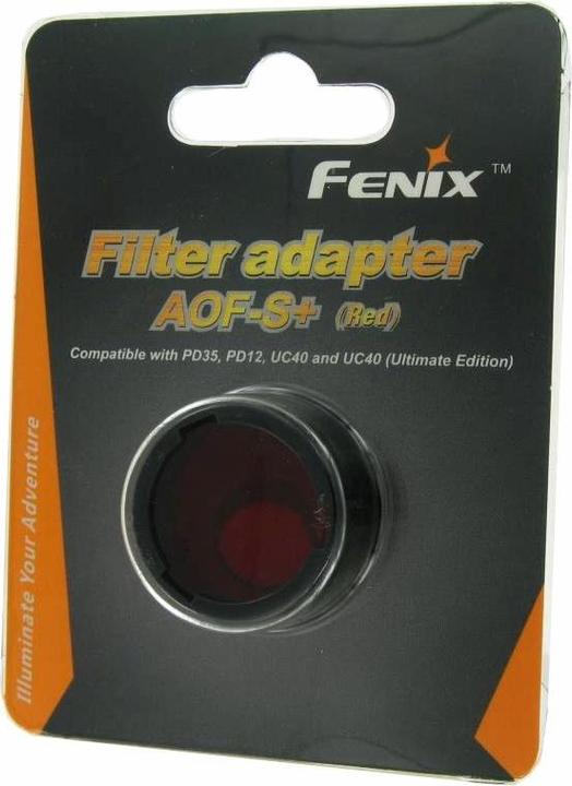 Actual product image Fenix Red Filter for Flashlight E35UE, PD35, PD12, UC35, UC40, HP01
