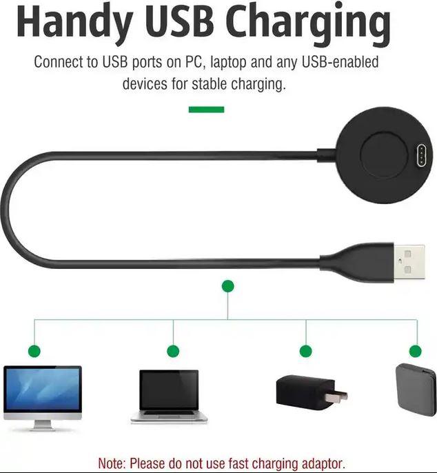 Image du produit PhoneLook Chargeur pour Garmin Smartwatches Câble USB 1M pour Forerunner, Fenix, Vivosport, Approach et autre