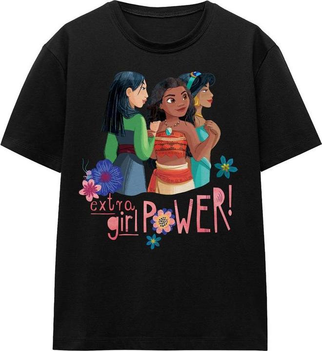 Immagine prodotto Disney Princess Extra Girl Power! Maglietta Mulan Moana Jasmine Adulto Unisex (S)
