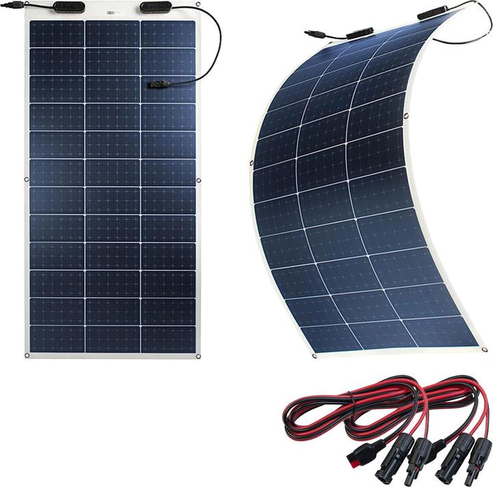 Produktbild Revolt 2er-Set flexible monokristalline Solarmodule (100 W, 1.40 kg)