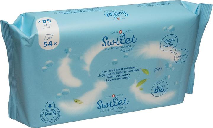 Produktbild Swilet Die Bio-Feuchttücher Toiletten (54 Stück)