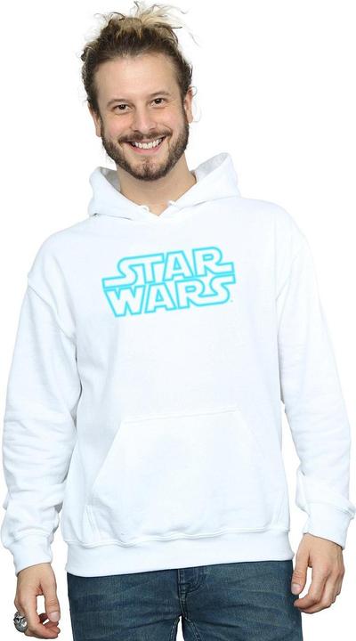 Actual product image Star Wars Mens Neon Sign Logo Hoodie (S)