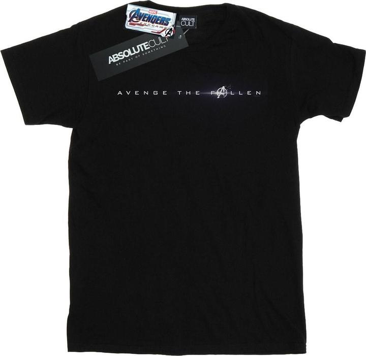 Actual product image Mens Avengers Endgame Avenge The Fallen Text T-Shirt (4XL)