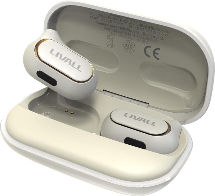 Livall LTS21 Pro white headphones (12 h, Cable)
