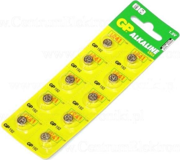Actual product image GP Batteries Alkaline (10 pcs., LR41, 24 mAh)