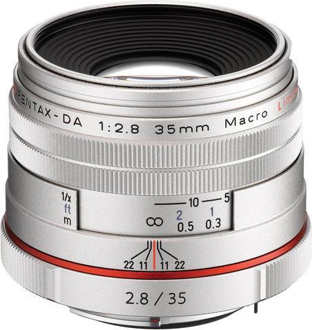 Produktbild Pentax DA 35mm, f/2.8 Macro Limited, Silber (Pentax K, APS-C / DX)