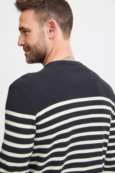 Produktbild FQ1924 FQKyle stripe crew neck knit 21900651 (3XL)