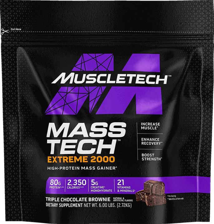 Immagine prodotto Muscle Tech Mass Tech Extreme 2000 (Brownie al triplo cioccolato, 1 pz., 3000 g)