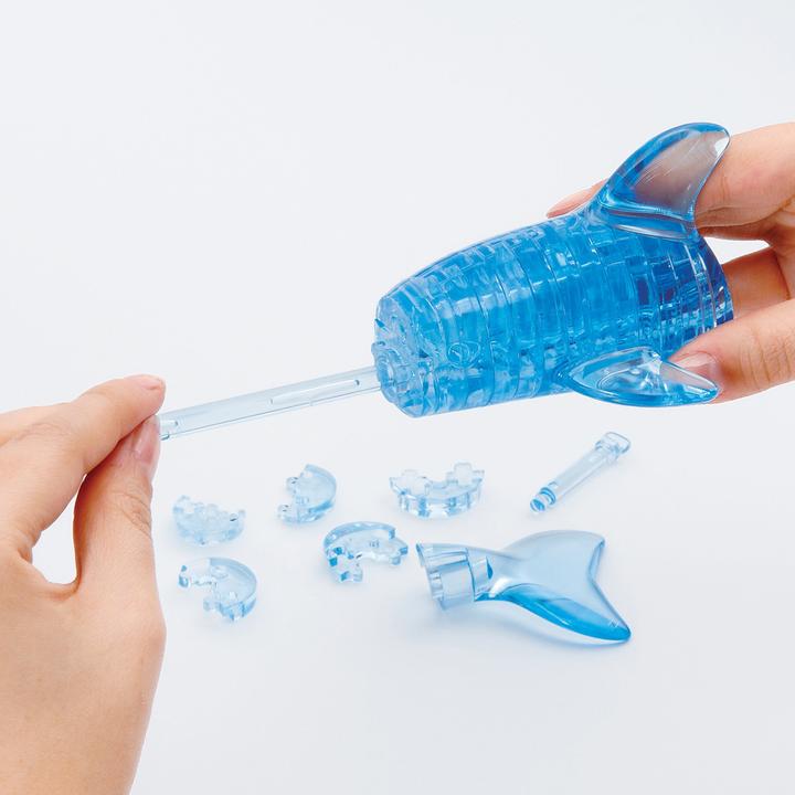 Actual product image HCM Kinzel 3D Crystal Puzzle - Dolphin (100 pieces)