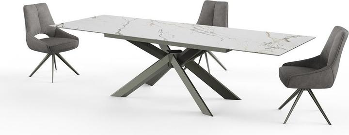 Actual product image Home123 LOANA extendable table (white)