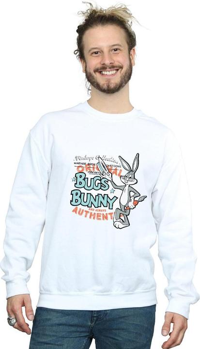 Actual product image Looney Tunes Unisex Adult Bugs Bunny Vintage Sweatshirt (L)