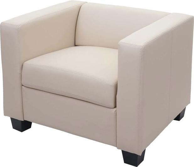 Produktbild Swisshandel24 Sessel Loungesessel Lille Leder, creme