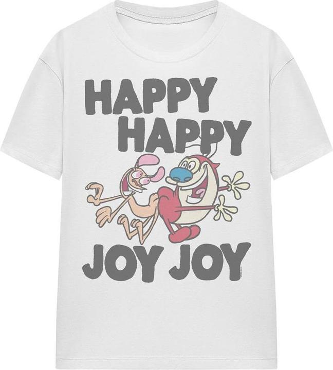 Immagine prodotto Ren & Stimpy Happy Happy Joy Joy Maglietta Adulto Unisex (S)