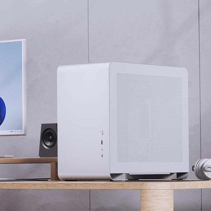 Actual product image Jonsbo U4 Mini Micro ATX case, tempered glass (mATX, Mini-ITX)