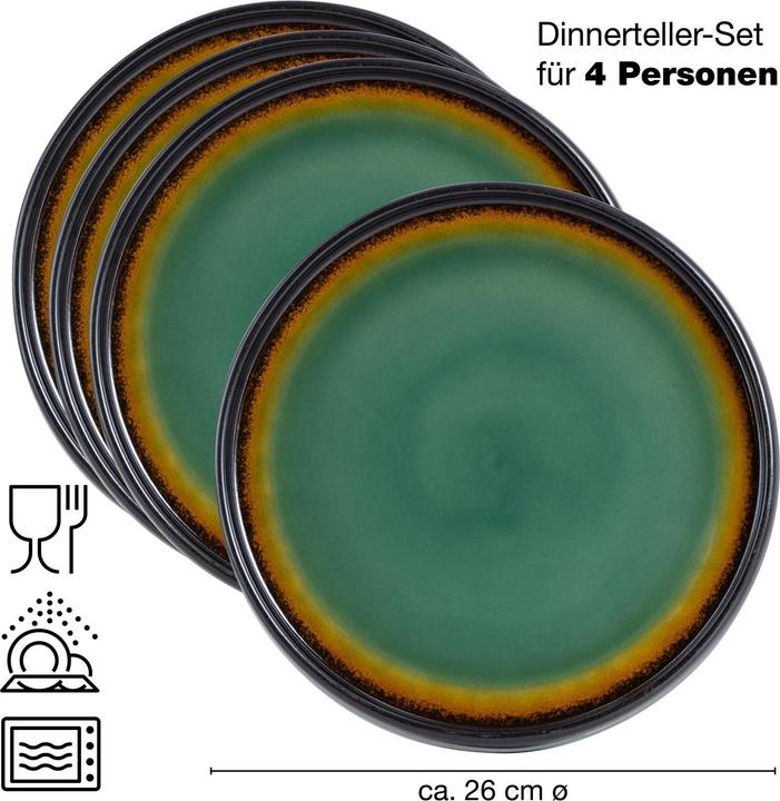 Image du produit Moritz & Moritz SOLID Assiette à dîner (4 pièce(s))