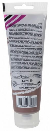 Immagine prodotto Pebeo Decocrème Colore acrilica opaco (Alghe marroni, 120 ml)