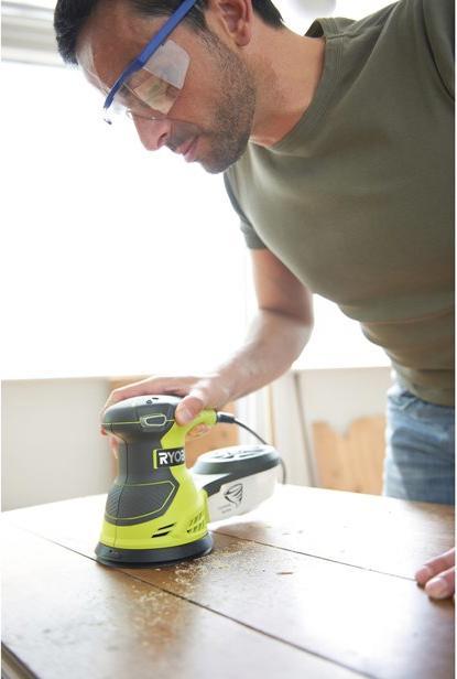 Produktbild Ryobi ROS300 Tragbares Schleifgerät Tellerschleifer 12000 RPM (Tellerschleifer, 300 W)