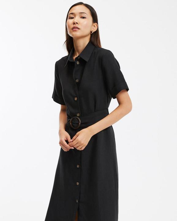Immagine prodotto La Redoute Collections Abito blusa firmato OPHELIE in lyocell e lino (36)